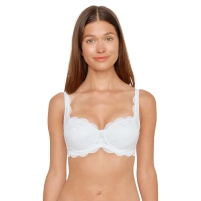 Abbildung von Susa Damen Wiesn Zauber 8033 Balconette Dirndl BH, weiß, 85D