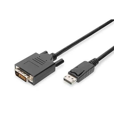 Abbildung von DIGITUS DisplayPort Adapterkabel DP auf DVI(24+1) Full HD 5m Verriegelung, 60Hz Kompatibel mit Monitor, PC