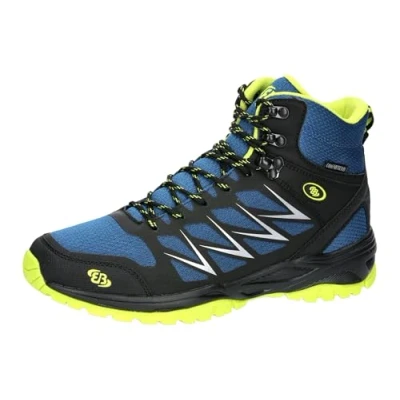 Abbildung von Brütting Herren Norwalk High Traillaufschuh, Blau/Schwarz/Lemon, 36 EU