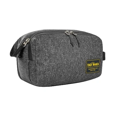 Abbildung von Tatonka Kulturbeutel Cosmetic Double Zip Pouch (6L) Große Waschtasche mit doppelter Reißverschlussöffnung und Mehreren Fächern 17 x 27 13 cm (Black)