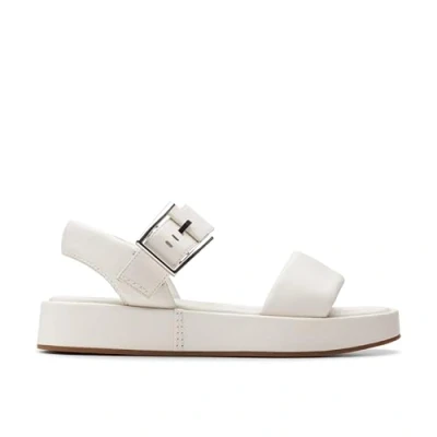 Abbildung von Clarks ALDA Strap Plateausandalette Off white, Damen, Größe: 38, white Schuhe