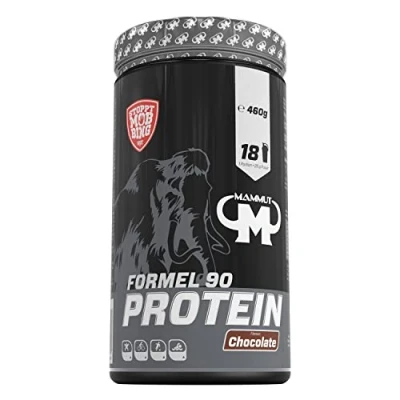 Abbildung von Mammut Nutrition Formel 90 Protein, Chocolate, Protein Shake, 4 Komponenten Protein: Soy, Milk, Whey &amp; Egg 460 g Dose