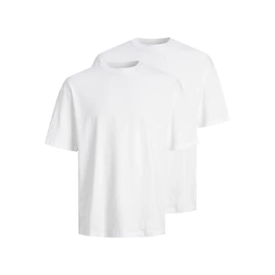 Abbildung von Jack &amp; Jones Bradly Kurzarmshirt Doppelpack Tshirt basic, Herren, Größe: XL, White