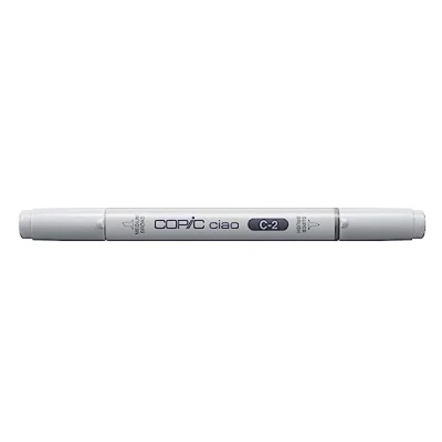 Abbildung von COPIC Ciao Marker Typ C 2, cool gray No. vielseitiger Layoutmarker, mit einer mittelbreiten und Brush Spitze