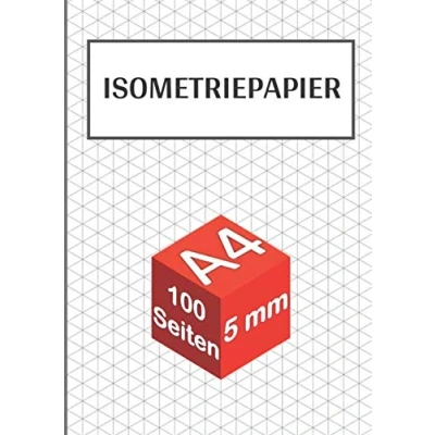 Abbildung von Isometriepapier: Isometrieblock A4 100 Seiten 5 mm Zeichenbuch mit Isometrie Papier