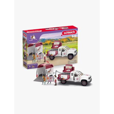 Abbildung von Schleich® Spielzeug Auto »HORSE CLUB, Mobile Tierärztin mit Anhänger (42704)«, Made in Europe