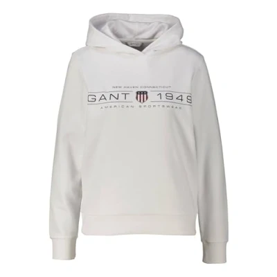 Abbildung von GANT Shield Hoodie Sweatshirt, Damen, Größe: XL, White