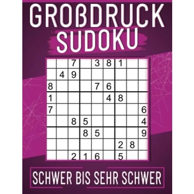 Abbildung von 200 Großdruck Sudoku Erwachsene Schwer Bis Sehr Schwer: Sudokus für Senioren mit Lösungen, Geschenkidee Erwachsene, und Großeltern Senioren.