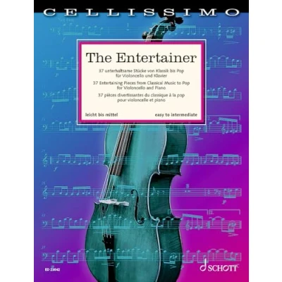 Abbildung von The Entertainer: 37 unterhaltsame Stücke von Klassik bis Pop. Violoncello und Klavier. (Cellissimo)