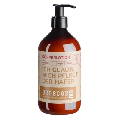 Abbildung von benecosBIO Körperlotion BIO HAFER ICH GLAUB MICH PFLEGT DER vegan recyceltes Plastik