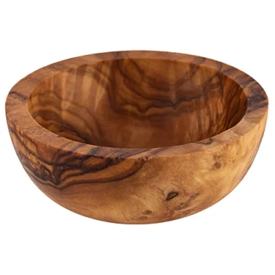 Abbildung von APS 1024 Schale, 4er Set OLIVE aus Olivenholz Ø 6 cm, H: 2 cm (Jedes Teil ist ein Unikat. Farbe und Maserung kann abweichen.)