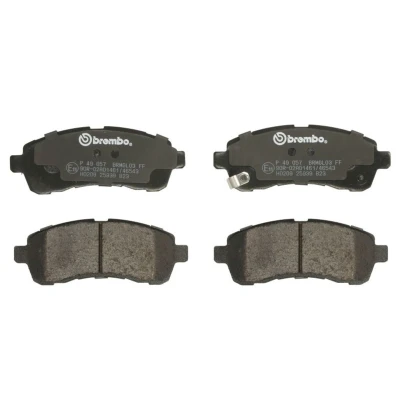 Abbildung von BREMBO P 49 057 Bremsbelagsatz mit akustischer Verschleißwarnung ohne Zubehör MAZDA: 2 Hatchback, Saloon