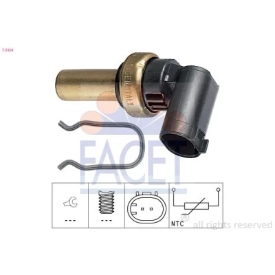Abbildung von FACET 7.3324 Sensor, Kühlmitteltemperatur Made in Italy OE Equivalent