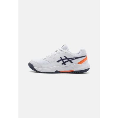 Abbildung von Asics Geldedicate 8 Unisex Multicourt Tennisschuh für Kinder, Größe: 32.5, White/indigo fog Schuhe