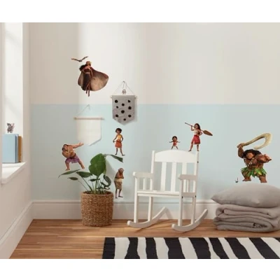 Abbildung von Komar Wandtattoo Disney Moana 2 Family Größe 50 x 70 cm Wandsticker, Kinderzimmer, Wanddekoration, Viana, Bunt