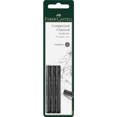 Abbildung von FABER CASTELL 129999 Reißkohlestift PITT medium, 3er Set,