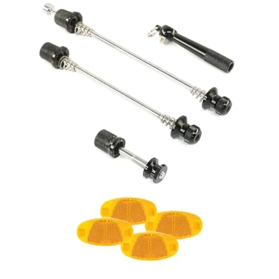Abbildung von POINT Schnellspann Achsen Set mit Schnellspannhebel + 4 Speichenreflektoren