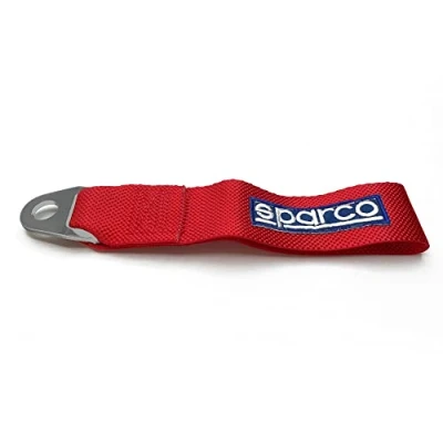 Abbildung von SPARCO Racing Schlepp Halen Gurte Rot max. 3000kg 16mm Loch FIA geprüft 240 mm x 1.6 m