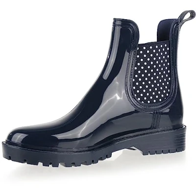 Abbildung von Regatta Damen Lady Harriett II Regenschuh, Marineblau Weiß Sand, 42 EU