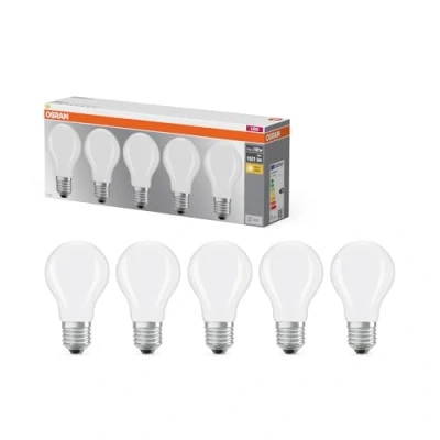 Abbildung von OSRAM LED Lampe Filament Base A100 Kolbenform 11W 827, 2700K warmweiß, E27, matt, 1521 lm, sofort 100% Licht