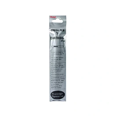 Abbildung von Pentel FP10 AO Ersatzpatrone für Pocket Brush GFKP3, 4 er Pack, schwarz