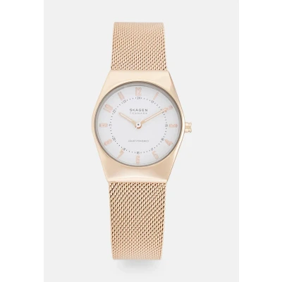 Abbildung von Skagen Grenen Lille Solar Powered Uhr Rose goldcoloured, Damen, Größe: One Size, gold coloured
