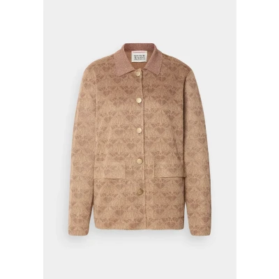Abbildung von Scotch &amp; Soda Monogram Jacket Strickjacke, Damen, Größe: Small, Desert sand
