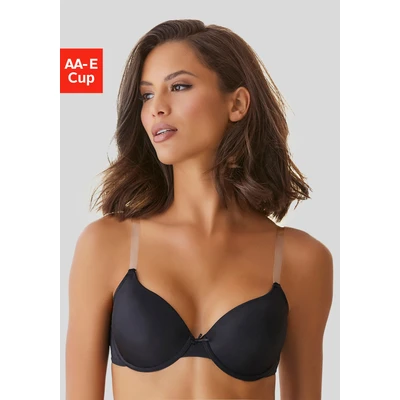 Abbildung von LASCANA Schalen BH »Ela«, mit transparenten Trägern, perfect Basic Bügel, Dessous