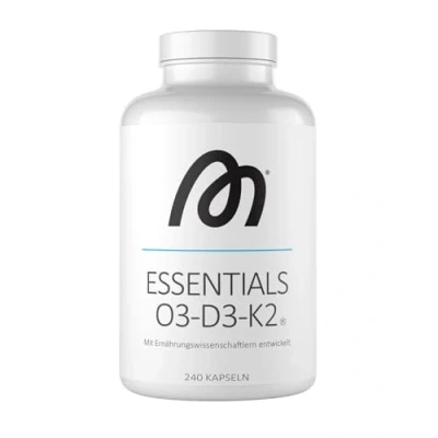 Abbildung von MORE Essentials O3 D3 K2, 240 Fischöl Kapseln mit 1000mg EPA &amp; 500mg DHA pro Tag, Vitamin Kapselhülle aus Rindergelatine
