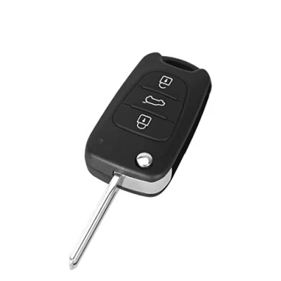 Abbildung von PHONILLICO Autoschlüssel Ersatz Fernbedienung Schlüssel Für Cle Hyundai i10 i20 ix20 i30 ix35 i40 Schlüsselanhänger Flip mit 3 Tasten Klinge