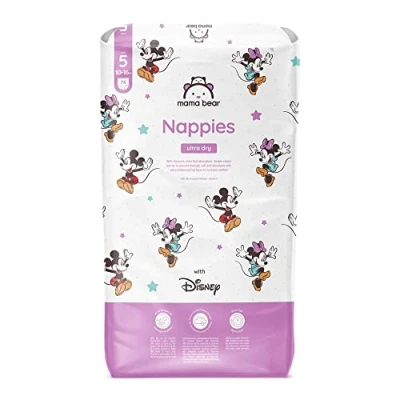 Abbildung von Amazon Marke: Mama Bear Disney Ultra Dry Windeln Größe 5 (10 16 kg), Weiß, 76 Stück (1 er Pack)