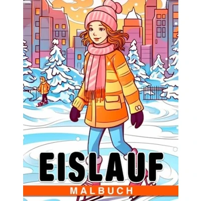 Abbildung von Eislauf Malbuch: Malvorlagen für Kinder zum Entspannen und Spaß haben, perfekt Eiskunstlauf Enthusiasten. Ideal Geburtstage Wichtelgeschenke.