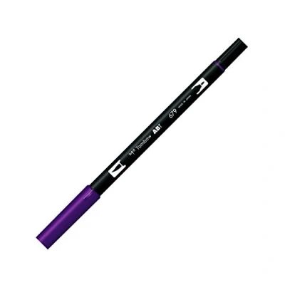 Abbildung von Tombow ABT 679 Fasermaler Dual Brush Pen mit zwei Spitzen, dark plum