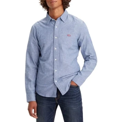 Abbildung von Levi&#039;s Herren Ls Battery Hm Slim Shirt, Navy Peony, L EU