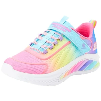 Abbildung von Skechers Rainbow Cruisers Sneaker low turquoise/multicoloured für Kinder, Größe: 35.5, Turquoise/multi coloured Schuhe