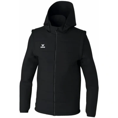 Abbildung von Erima Unisex TEAM Jacke mit abnehmbaren Ärmeln (2062401), schwarz, XXL
