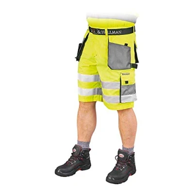 Abbildung von Leber&amp;Hollman LH FMNX TS_YSBXXL Formen Schutzhose Kurz, Gelb Grau Schwarz, 2XL Größe
