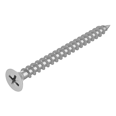 Abbildung von SECCARO Spanplattenschraube 4 x 45 mm, Edelstahl V2A VA A2, Holzschraube mit Vollgewinde, Kreuzschlitz/PZ, 200 Stück