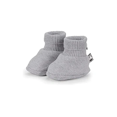 Abbildung von Sterntaler Unisex Baby GOTS Strick Schuh, Hellgrau Mel, 13 14 EU