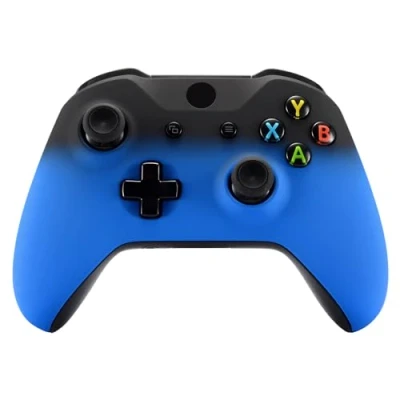 Abbildung von eXtremeRate Case für Xbox One S/X Controller,Hülle Gehäuse Schutzhülle Cover Oberschale Faceplates Zubehör Set Schale S/Xbox X Controller Model 1708(Schatten Blau)