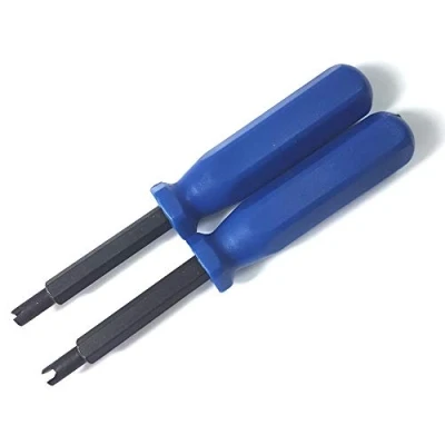 Abbildung von Felgenfactory 2X Ventilausdreher Blau Ventil Einsatz Kern Werkzeug Ausdreher Autoreifen Reparatur Schraubendreher