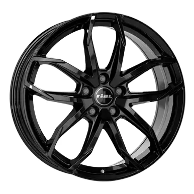 Abbildung von RIAL 5 loch 20Zoll 110mm Alufelge Lucca schwarz LUC802035AC22 6 Felge
