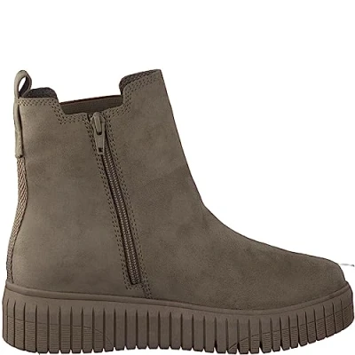 Abbildung von Jana Damen Chelsea Boots Winter Flach Weite H Mehrweite, Braun (Stone), 37 EU