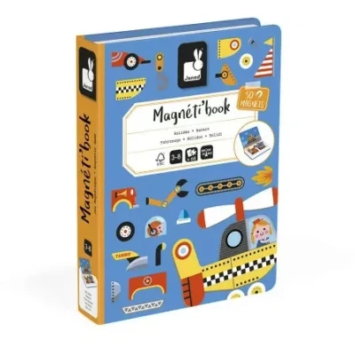 Abbildung von Janod Magneti&#039;Book Racers Magnet Set 50 Teile