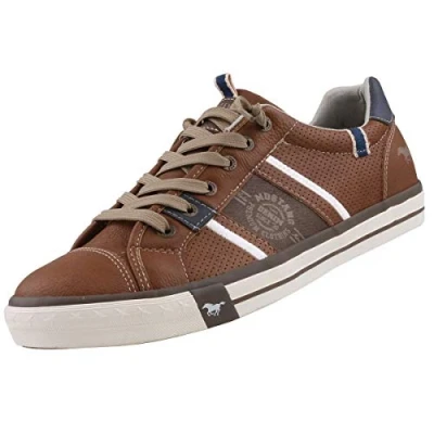 Abbildung von Mustang Sneaker low, Herren, Größe: 44, Cognac Schuhe
