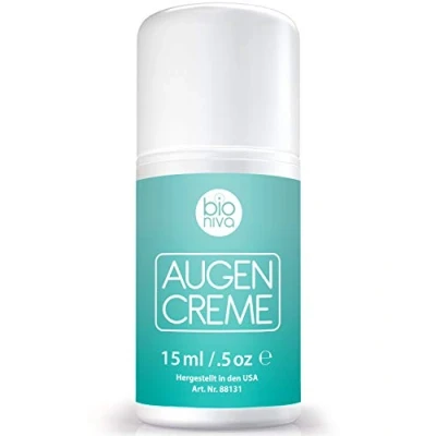 Abbildung von Bioniva Anti Aging Augen Gel Creme, nährende Augencreme gegen Schwellungen, dunkle Augenringe, Tränensäcke und Falten, Kollagen Formel mit Pflanzenstammzellen, Matrixyl 3000 &amp; Vitamin C, 15ml