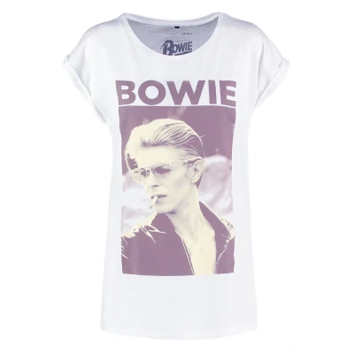 Abbildung von Mister Tee David Bowie Tshirt print, Damen, Größe: XL, White