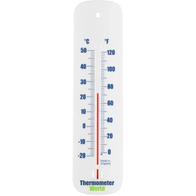 Abbildung von Raumthermometer Indoor Analoges Raumtemperatur Messgerät Ideales Wandthermometer für Haus, Büro, Garten, Gewächshaus Einfache Montage an der Wand