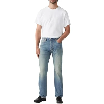 Abbildung von Levi&#039;s 501 Original Jeans Straight Leg, Herren, Größe: 33x34, Lean machine