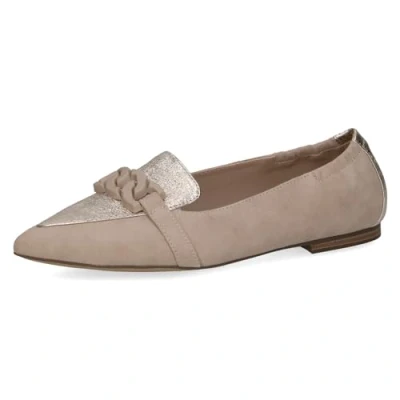 Abbildung von Caprice Slipper, Damen, Größe: 38.5, Sand gold Leder